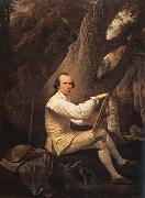 Self-Portrait Painting in the Woods, Jacob More